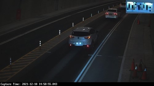 車牌辨識系統查獲義務人車輛（示意圖）