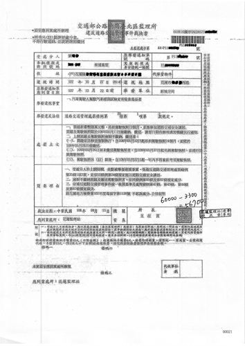劉男吸食毒品後騎乘機車遭花蓮監理站裁罰6萬元