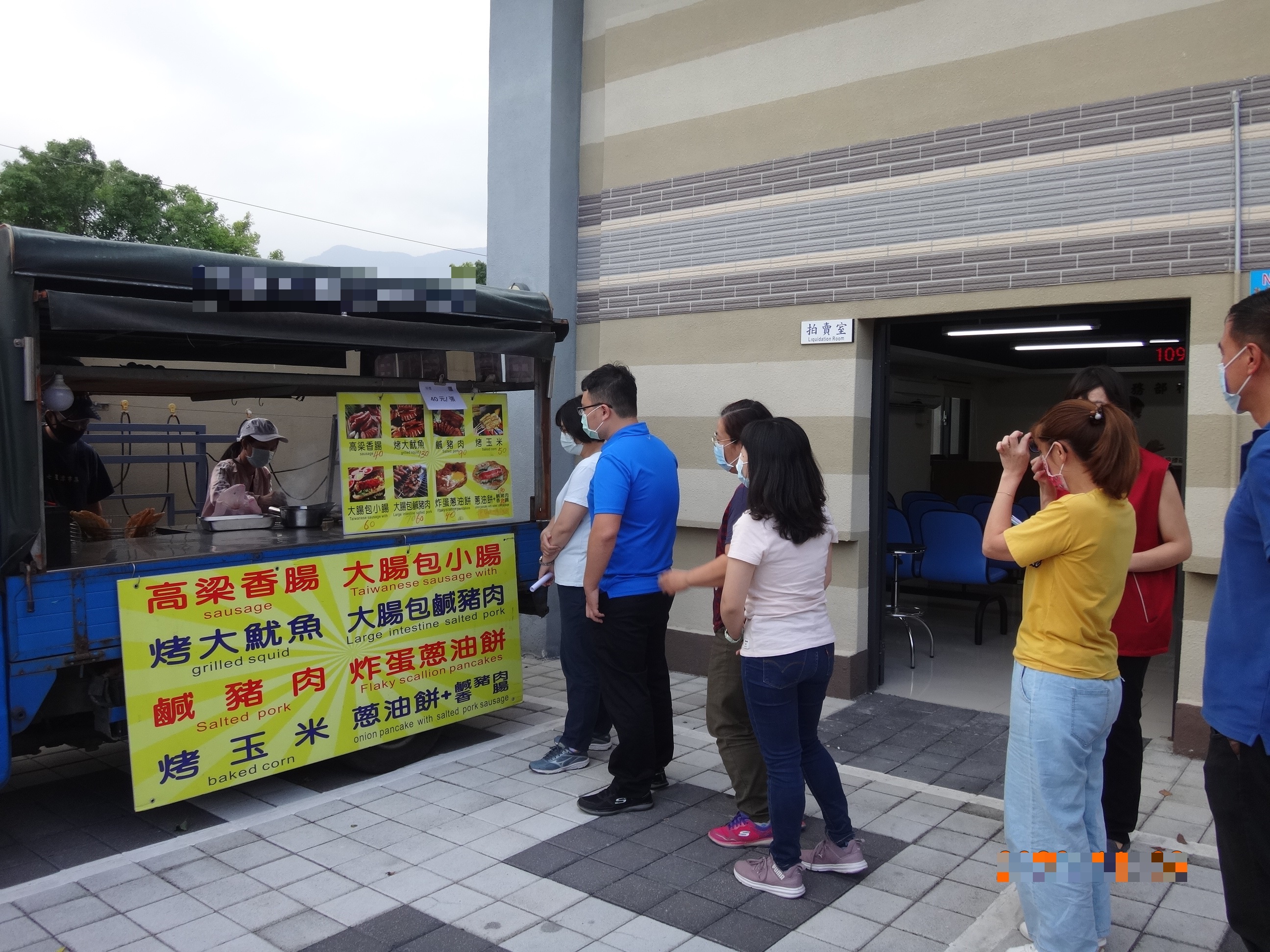 蔥油餅阿伯花蓮分署擺攤資料照片