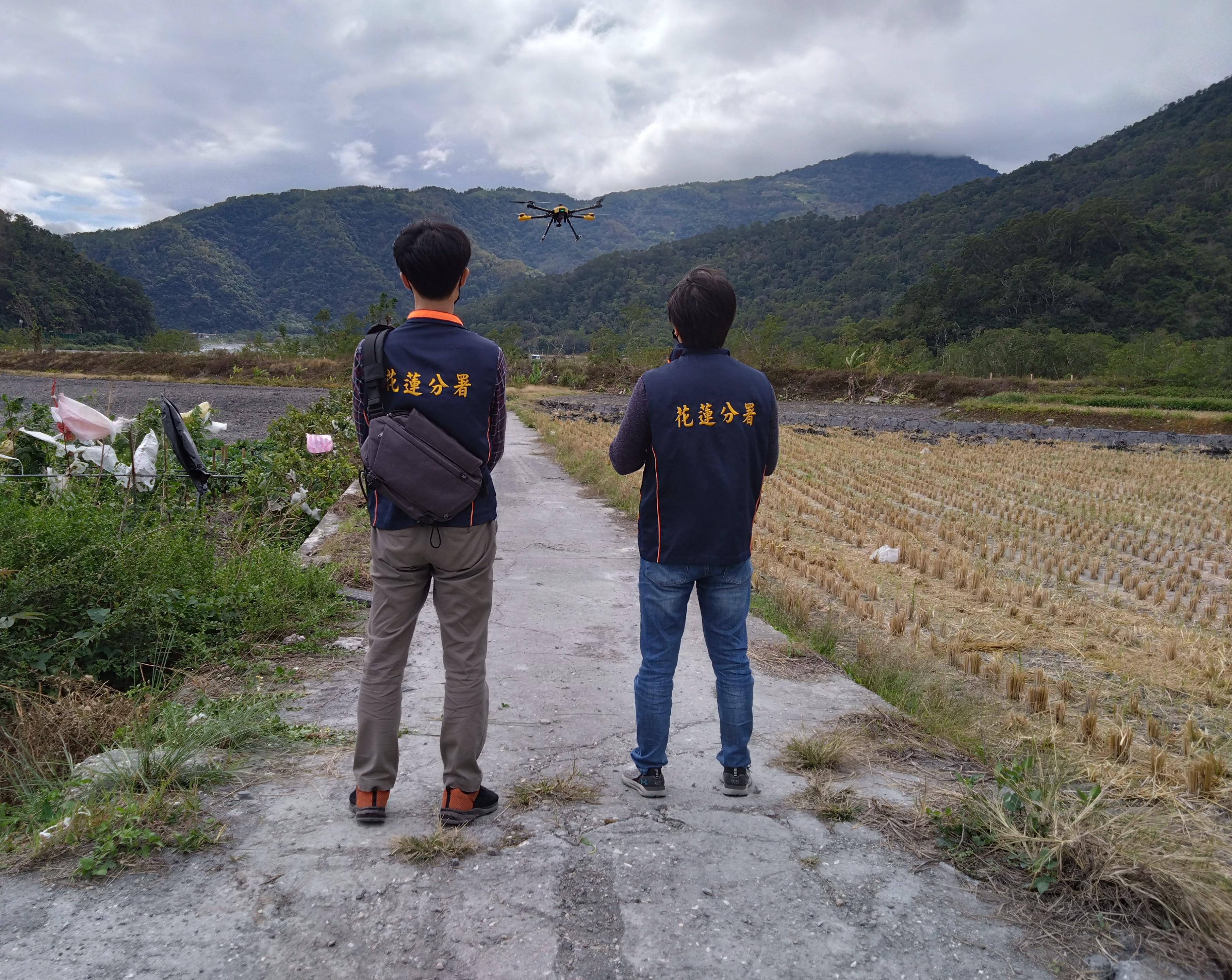 1.執行人員執行空拍任務畫面