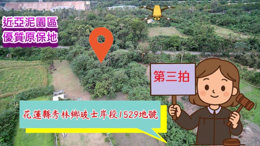 花蓮縣秀林鄉玻士岸段原保地空拍畫面